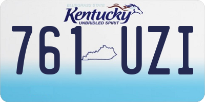 KY license plate 761UZI