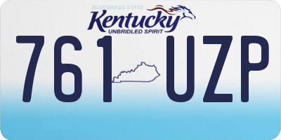KY license plate 761UZP