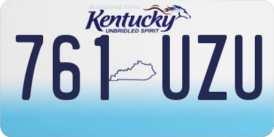 KY license plate 761UZU