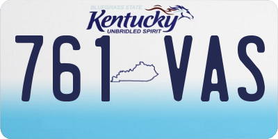 KY license plate 761VAS