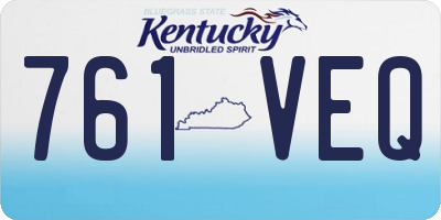 KY license plate 761VEQ