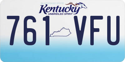 KY license plate 761VFU