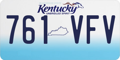 KY license plate 761VFV