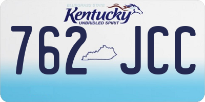KY license plate 762JCC