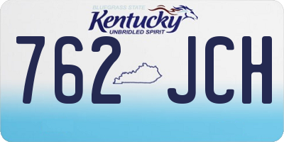 KY license plate 762JCH