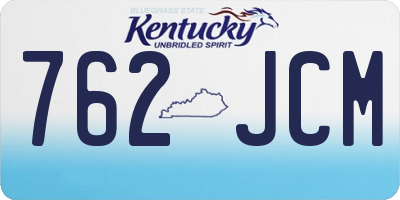 KY license plate 762JCM