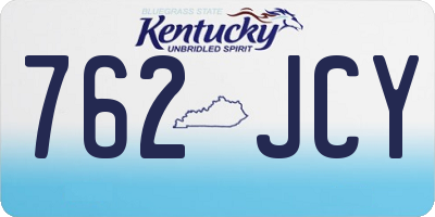 KY license plate 762JCY