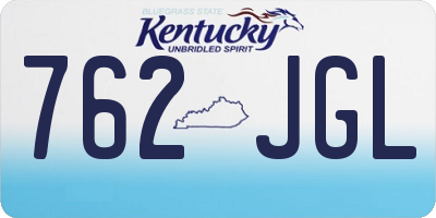 KY license plate 762JGL