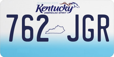 KY license plate 762JGR