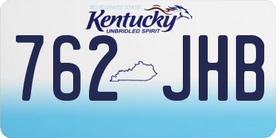 KY license plate 762JHB