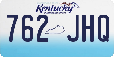 KY license plate 762JHQ