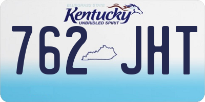 KY license plate 762JHT