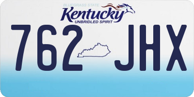 KY license plate 762JHX