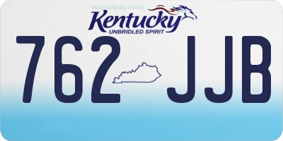 KY license plate 762JJB