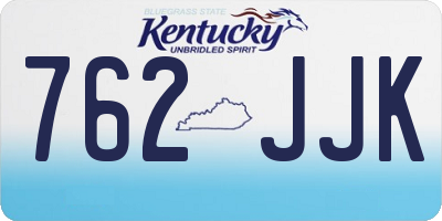 KY license plate 762JJK