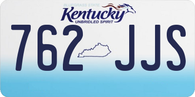 KY license plate 762JJS