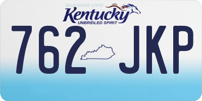 KY license plate 762JKP