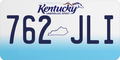 KY license plate 762JLI