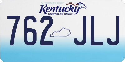 KY license plate 762JLJ