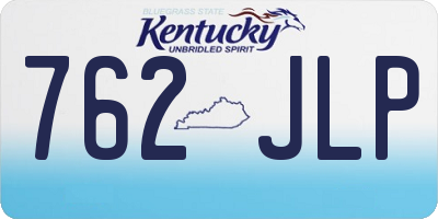 KY license plate 762JLP