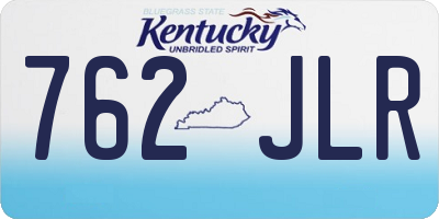 KY license plate 762JLR