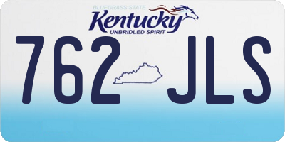 KY license plate 762JLS