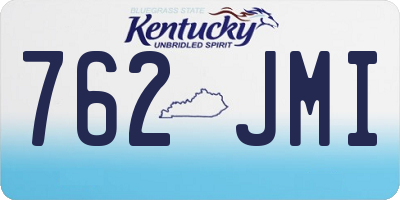 KY license plate 762JMI