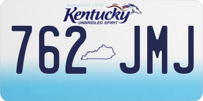 KY license plate 762JMJ