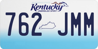 KY license plate 762JMM