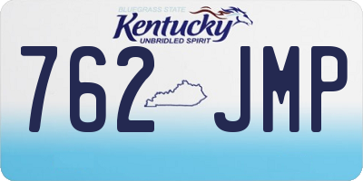KY license plate 762JMP