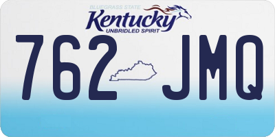 KY license plate 762JMQ