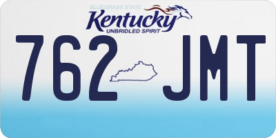KY license plate 762JMT