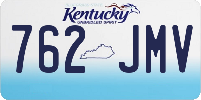 KY license plate 762JMV
