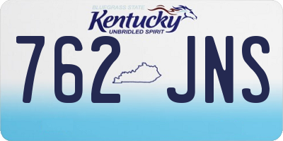 KY license plate 762JNS
