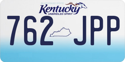 KY license plate 762JPP
