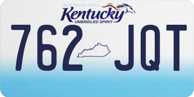 KY license plate 762JQT