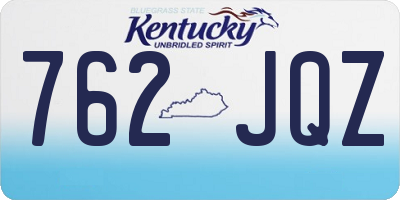 KY license plate 762JQZ