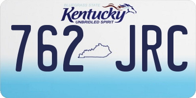 KY license plate 762JRC