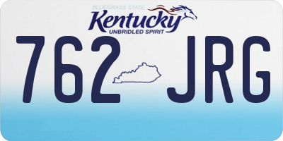 KY license plate 762JRG