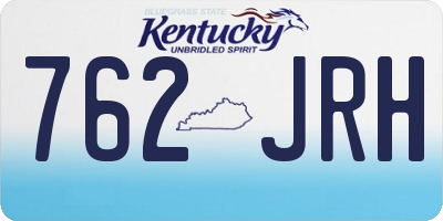 KY license plate 762JRH