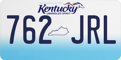 KY license plate 762JRL