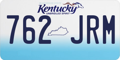 KY license plate 762JRM