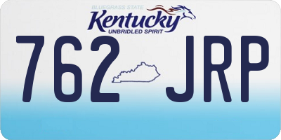 KY license plate 762JRP