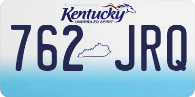 KY license plate 762JRQ