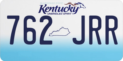 KY license plate 762JRR