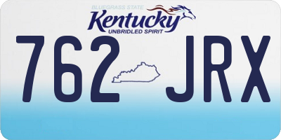 KY license plate 762JRX