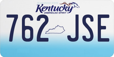 KY license plate 762JSE