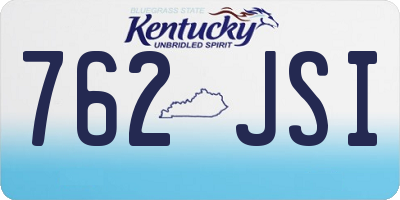 KY license plate 762JSI