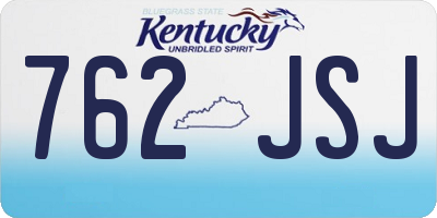 KY license plate 762JSJ