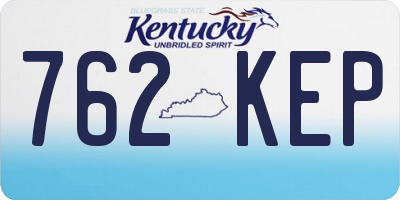 KY license plate 762KEP